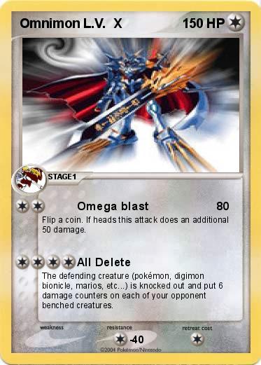 Pokemon Omnimon L.V.  X