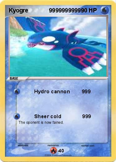 Pokemon Kyogre             99999999999
