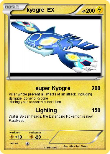 Pokemon kyogre  EX