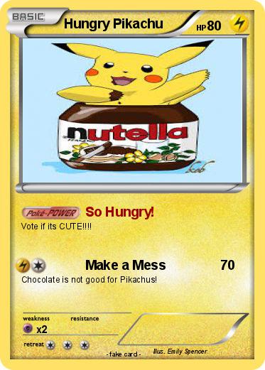 Pokemon Hungry Pikachu