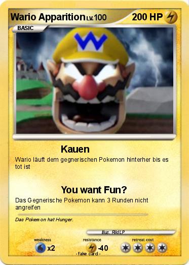 Pokemon Wario Apparition