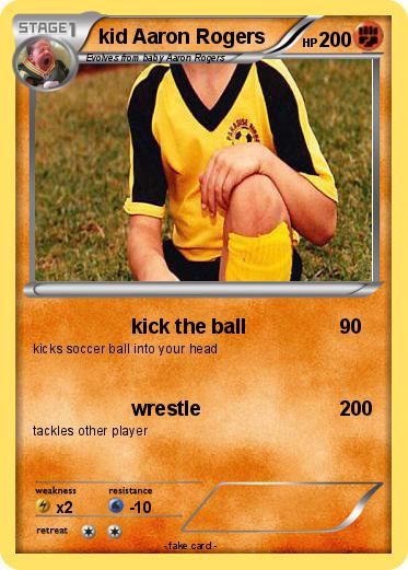 Pokemon kid Aaron Rogers