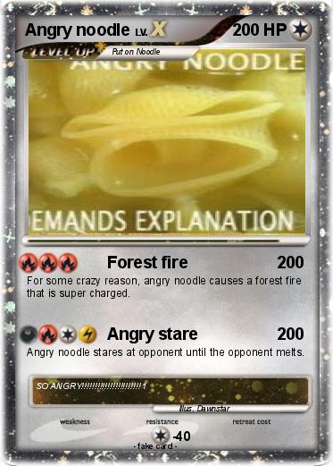 Pokemon Angry noodle