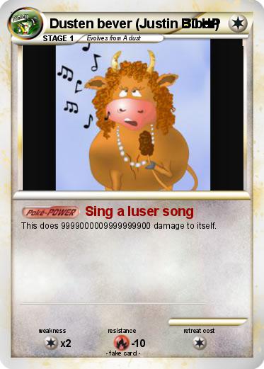 Pokemon Dusten bever (Justin Biber)