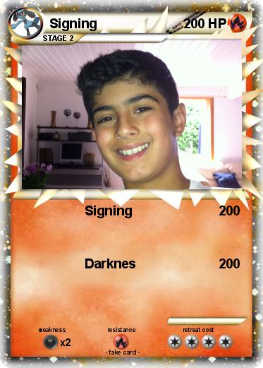 Pokemon Signing