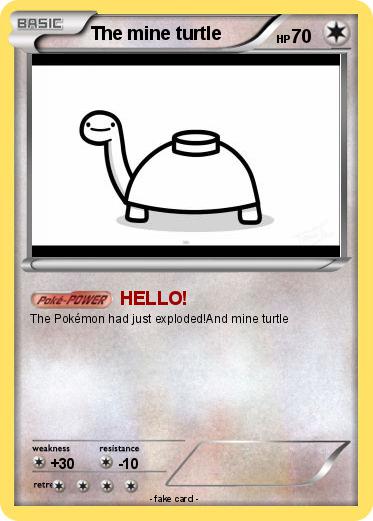 Pokemon The mine turtle