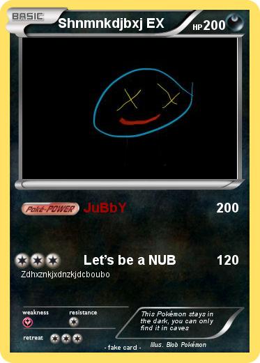 Pokemon Shnmnkdjbxj EX