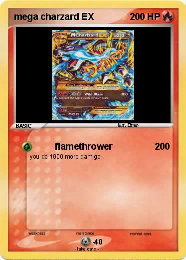Pokemon mega charzard EX