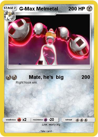 Pokemon G-Max Melmetal