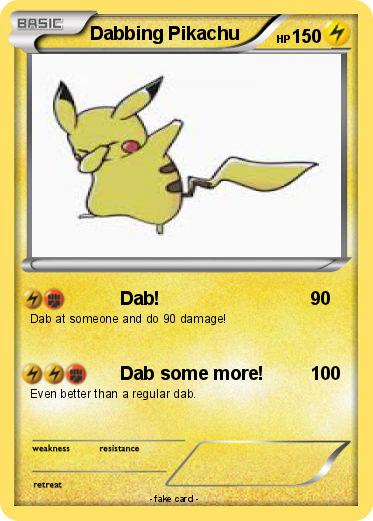 Pokemon Dabbing Pikachu