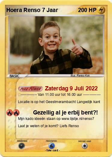 Pokemon Hoera Renso 7 Jaar