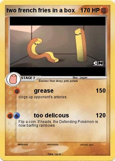 Pokemon two french fries in a box