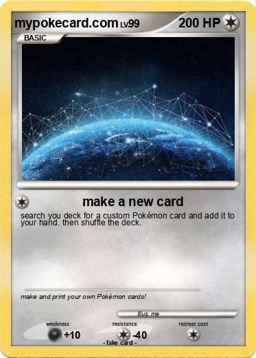 Pokemon mypokecard.com