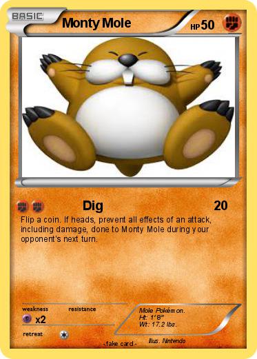 Pokemon Monty Mole