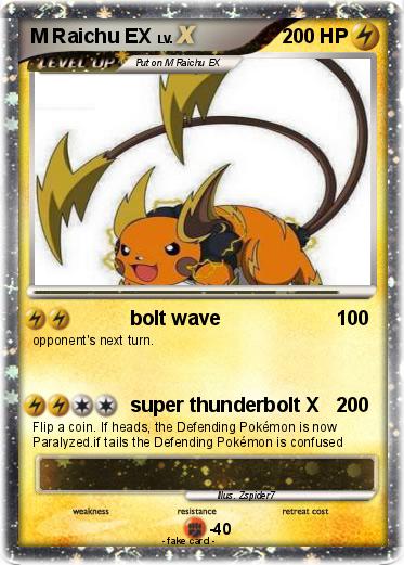 Pokemon M Raichu EX