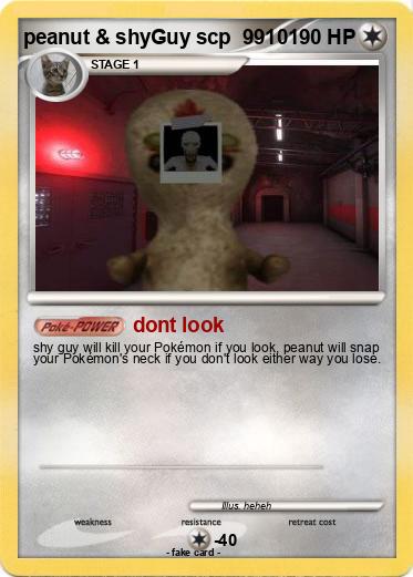 Pokemon peanut & shyGuy scp  9910