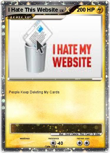 Pokemon I Hate This Website
