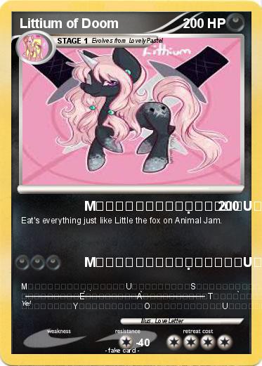 Pokemon Littium of Doom