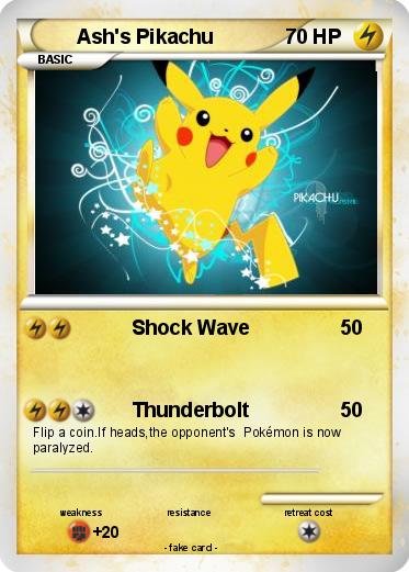 Pokemon Ash's Pikachu
