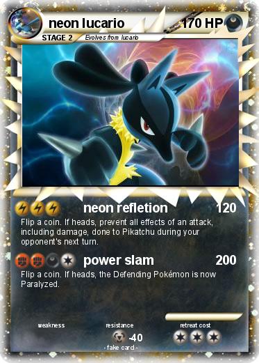 Pokemon neon lucario