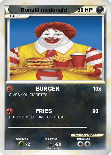 Pokemon Ronald mcdonald