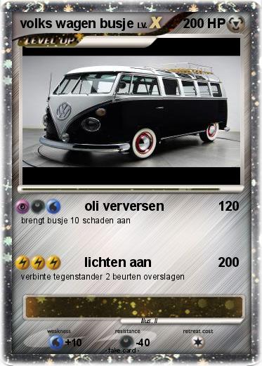 Pokemon volks wagen busje