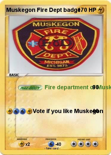 Pokemon Muskegon Fire Dept badge
