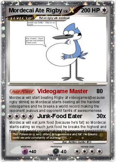 Pokemon Mordecai Ate Rigby