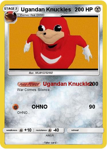 Pokemon Ugandan Knuckles