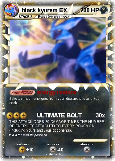 Pokemon black kyurem EX