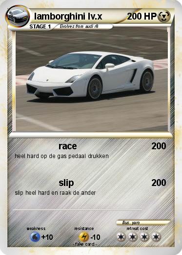 Pokemon lamborghini lv.x