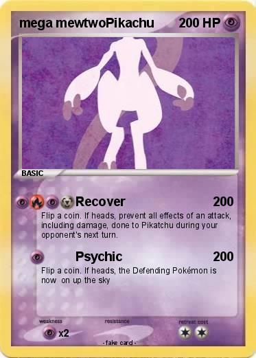 Pokemon mega mewtwoPikachu