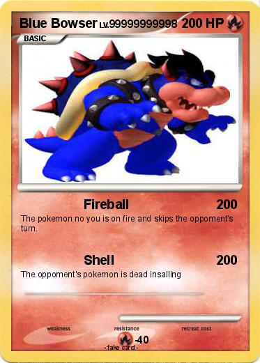 Pokemon Blue Bowser