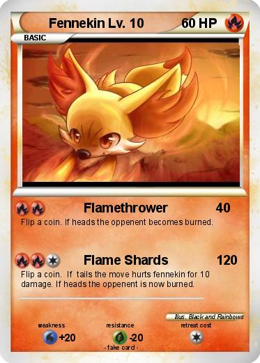 Pokemon Fennekin Lv. 10