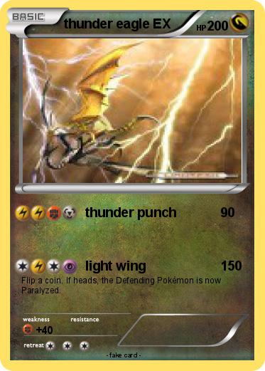 Pokemon thunder eagle EX