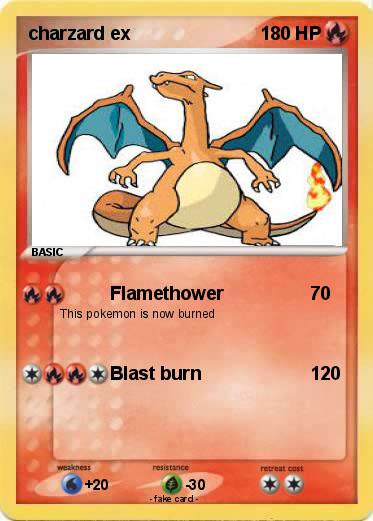 Pokemon charzard ex
