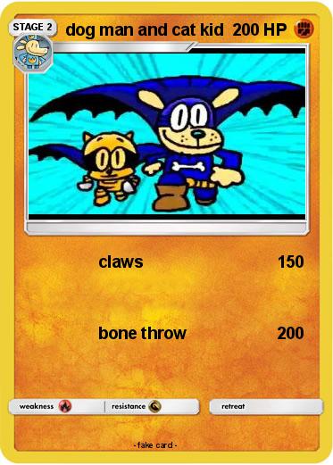 Pokemon dog man and cat kid