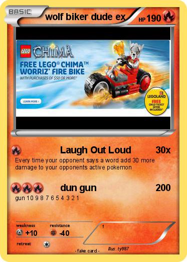 Pokemon wolf biker dude ex