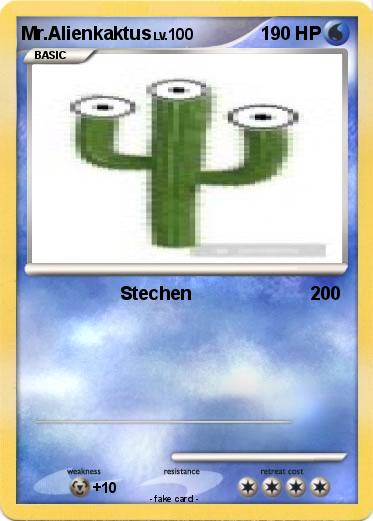 Pokemon Mr.Alienkaktus