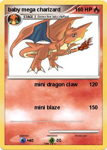 Pokemon baby mega charizard