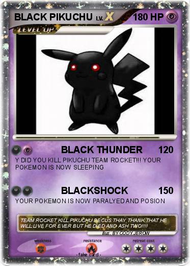 Pokemon BLACK PIKUCHU
