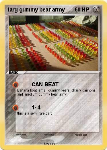 Pokemon larg gummy bear army