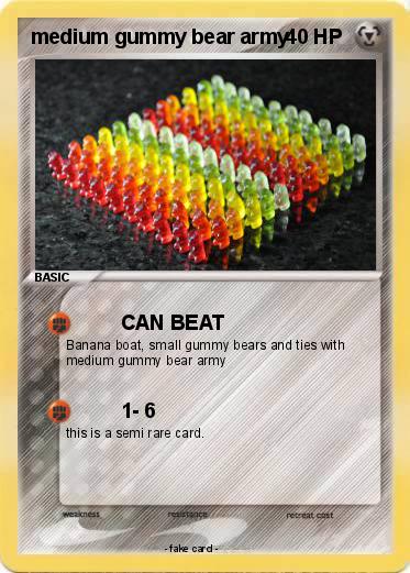 Pokemon medium gummy bear army