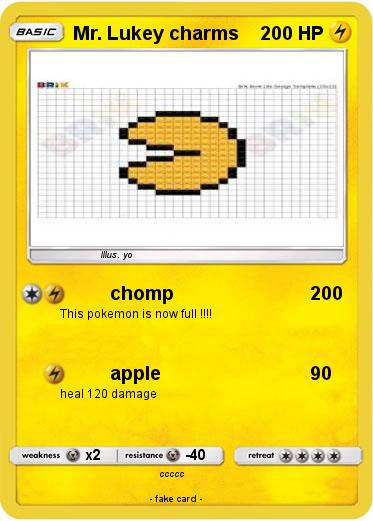 Pokemon Mr. Lukey charms