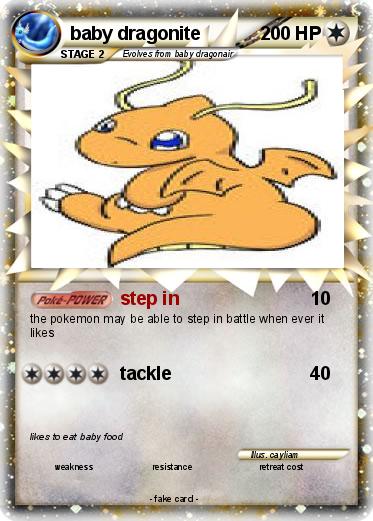 Pokemon baby dragonite