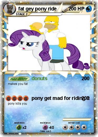 Pokemon fat gey pony ride