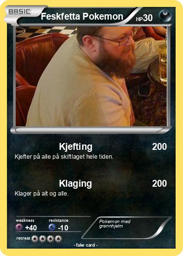Pokemon Feskfetta Pokemon