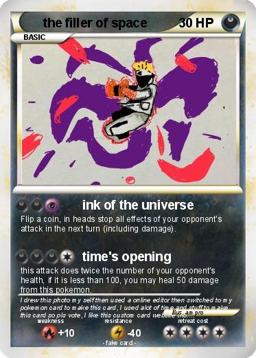 Pokemon the filler of space