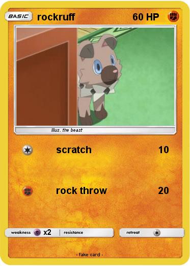 Pokemon rockruff