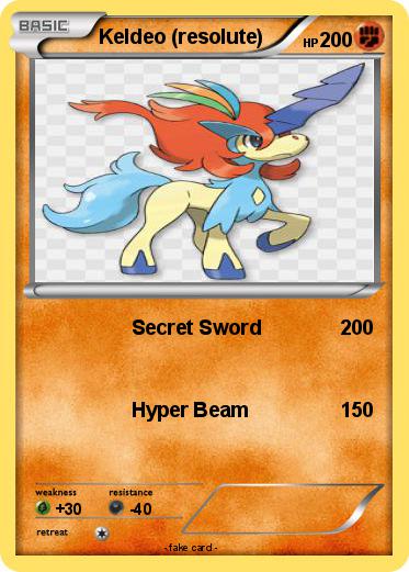 Pokemon Keldeo (resolute)